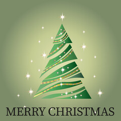 christmas tree on a blue background