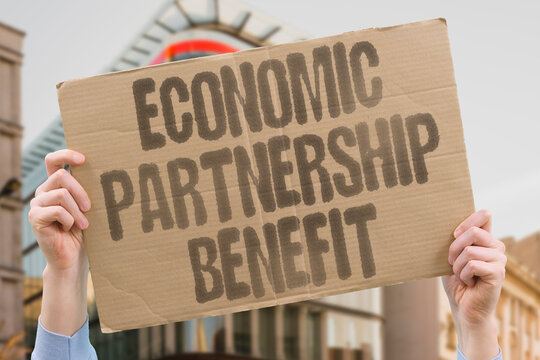 "Economic Partnership Benefit" Commerce ties strengthen relations. ECONOMIC. PARTNERSHIP. COMMERCE. STRENGTHEN. TIE.