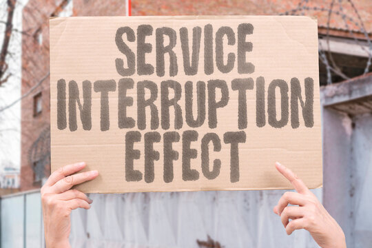 "Service Interruption Effect" Public feels closure impact. SERVICE. INTERRUPTION. PUBLIC. CLOSURE. IMPACT.