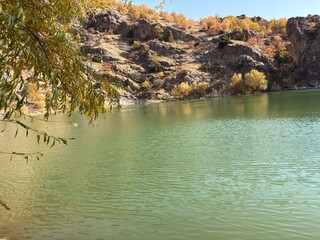 lake and mountains