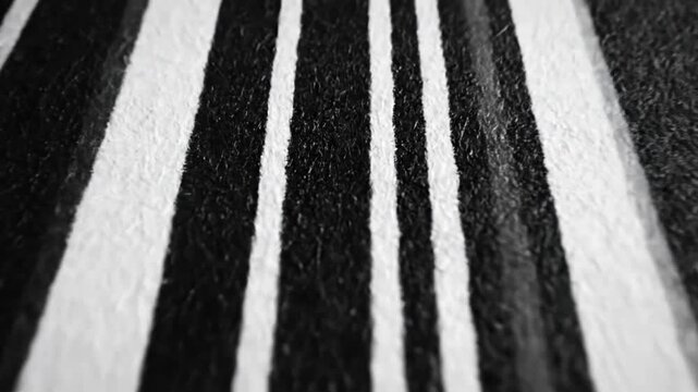 Striking zebra stripe pattern dynamic black and white lines