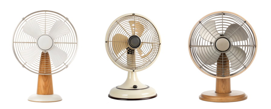Collection of vintage electric fans