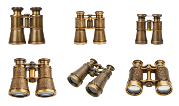 Collection of antique binoculars