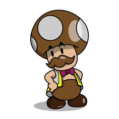 Brown Father Mushroom Man