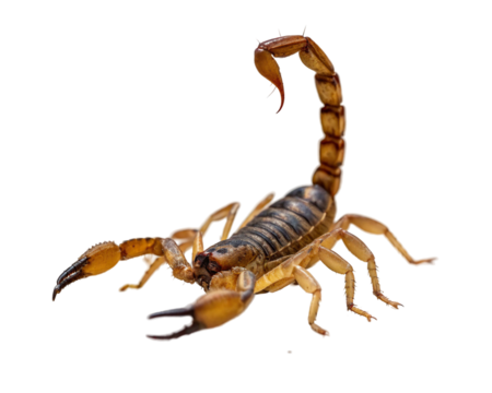 Scorpion, a venomous arachnid with a segmented tail