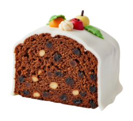 Baking fruit cake kitchen culinary home festive vibes isolated on transparent background