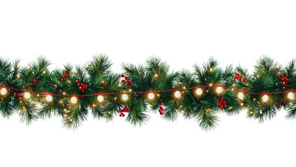 christmas tree branches with balls