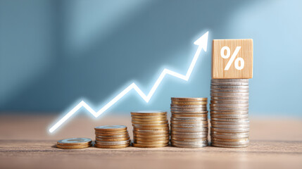 Rising interest rates causing financial growth and profit accumulation