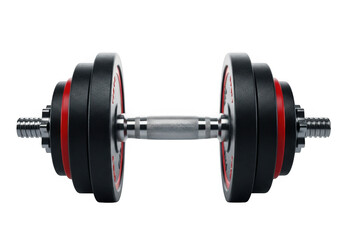 Fototapeta premium 3d adjustable dumbbell set isolated on transparent background