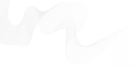 Minimal abstract wave digital white and gray blend futuristic technology flow tech transparent line stripe energy connection web music and sound, beautiful dynamic smooth space texture background.	