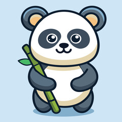 design logo vector cartoon illustration character panda