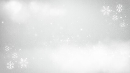 Winter background year end sale design displays snowflakes on a bright gray abstract illustration, creating a festive seasonal look Winter year end sale background with blank space.