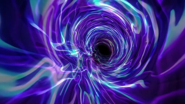 Neon Spiral Tunnel