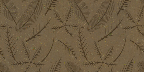 texture of a wooden surfaceMulticolored abstract seamless background with leaves, suitable for printing on fabric, paper. Colourful texture with floral leaves.