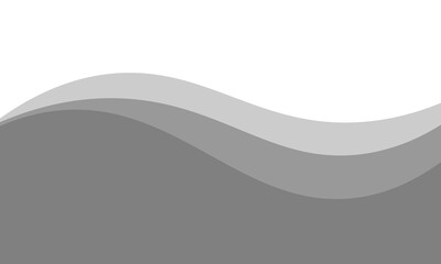 Layered grayscale wave vector background with smooth, flowing curves. Elegant and minimalistic design