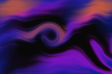 Swirling Abstract Gradient Waves of Purple Blue and Orange Hues background