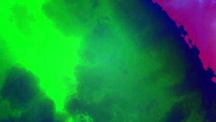 Vibrant abstract nebula background with dynamic green and purple hues for modern creative projects, adding a touch of surreal beauty and energy © ibna