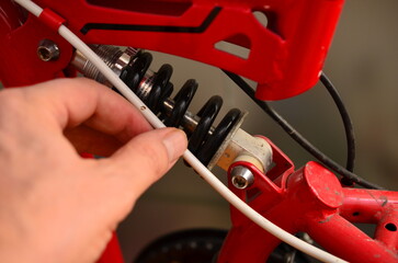 close up of a hand holding an electric car 1