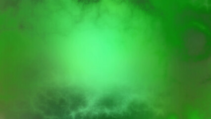 Vibrant green smoky abstract background with ethereal light, perfect for futuristic tech, mystical themes, or environmental concepts.
