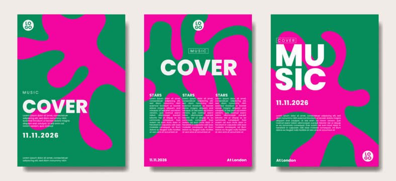 Music Cover Modern Abstract Poster Design
