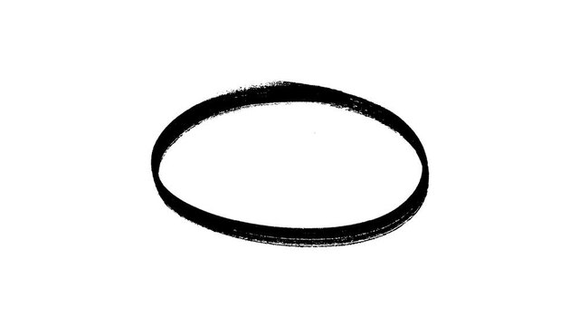 hand-drawn red circle brush stroke highlight marker for presentation, Hand Drawn Oval Highlight Effect
