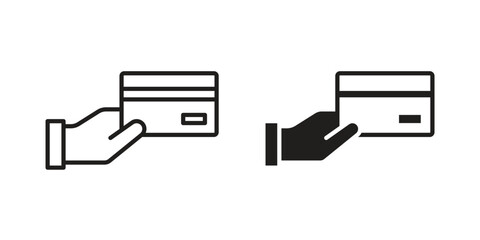 Card payment icon for web design, mobile apps