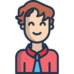 cartoon character of business man