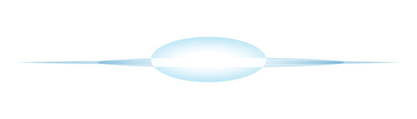 Abstract light blue sphere with horizontal lines
