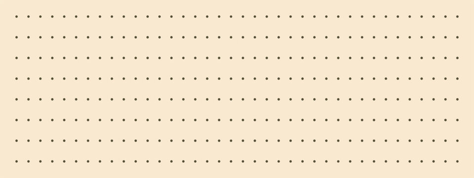 Simple texture for bullet journals and planners. Beige notebook paper with simple dot grid pattern