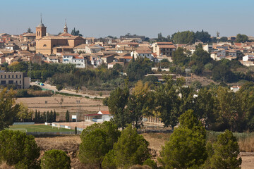 Obraz premium Traditional spanish village of Sarinena, Los Monegros. Huesca, Aragon. Spain