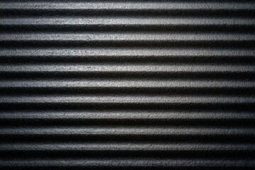 Fototapeta premium High-quality dark metal surface texture with ribbed industrial details.