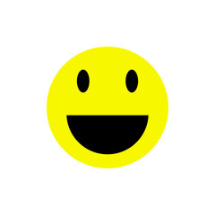 Fototapeta premium happy smiley face icon vector