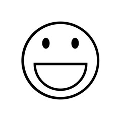 laughing line emoticon icon