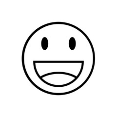 laughing line emoticon icon