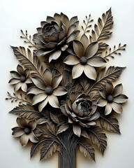 Naklejka premium Floral background 