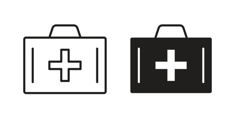 First aid kit icon for web design, mobile apps