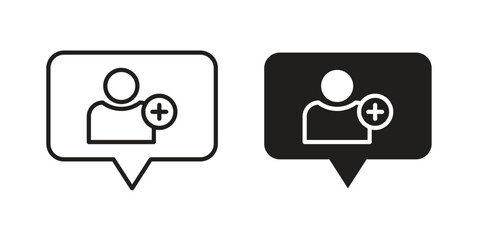 Followers icon for web design, mobile apps