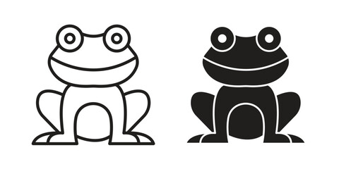 Frog icon for web design, mobile apps