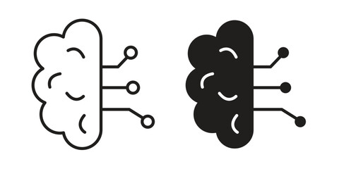 Intelligence icon for web design, mobile apps