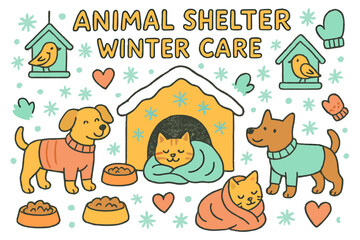 Fototapeta premium Cozy Winter Shelter. 