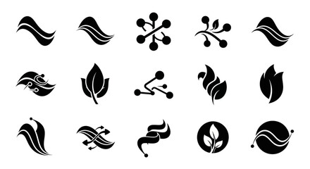 Discover dynamic modern logo icons for branding, technology, nature, and innovation, perfect for professional design projects and business identity.