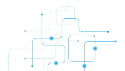 Abstract futuristic technology background. Technology background with crossed lines and dots.