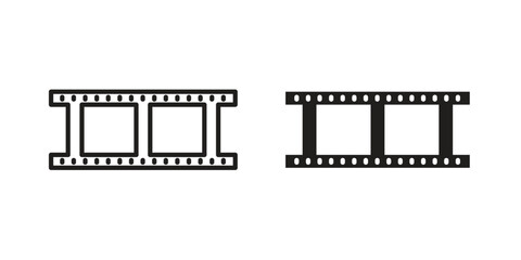 Negative film icon for web design, mobile apps