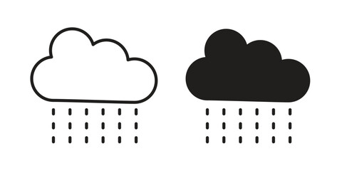 Raining icon for web design, mobile apps