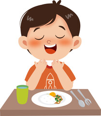 boy eating breakfast