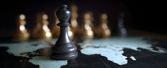 Fototapeta premium Shifting conflict tactics test worldwide defense and intelligence systems and strategies