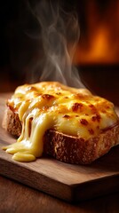 Delicious melted cheese toast recipe easy cheese toast snack idea cheese toast image food