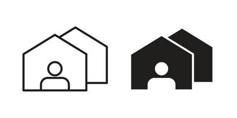 Tenant icon for web design, mobile apps