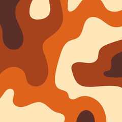 Abstract Camouflage Pattern in Earthy Tones