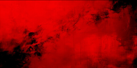 grunge background with red paint